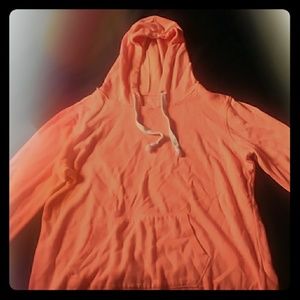 neon orange hoodie